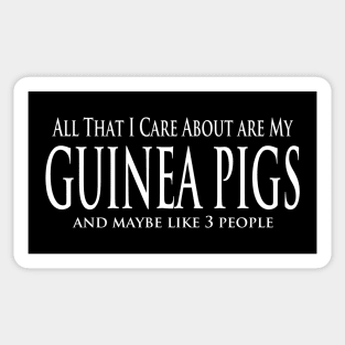 All That I Care About Are My Guinea Pigs Sticker